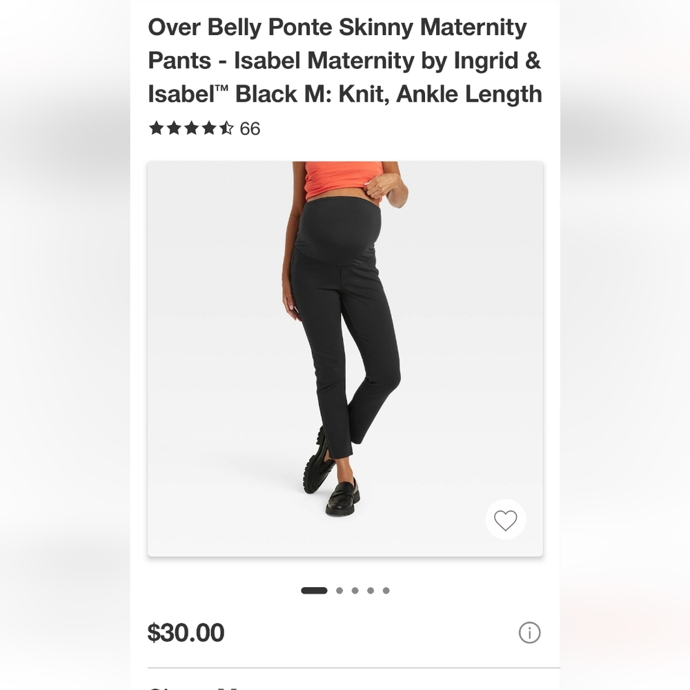 Black Maternity Pants